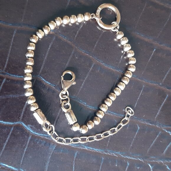 Fossil Rose Gold Plated 6 Inch Single Strand Bracelet, Signed - Picture 3 of 11